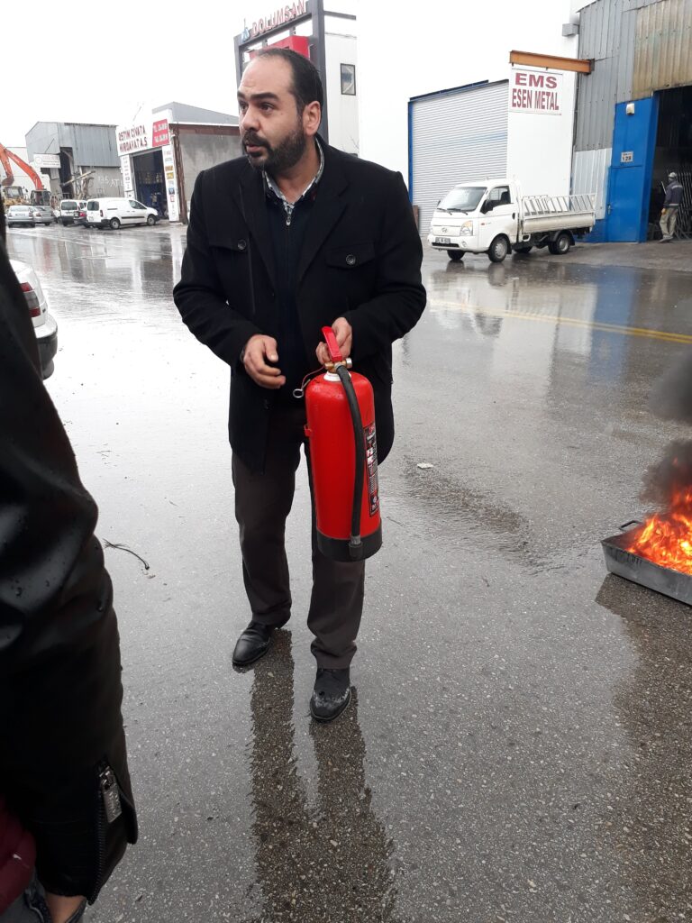 İSG KAPSAMINDA YANGIN TATBİKATIMIZ GERÇEKLEŞTİRİLMİŞTİR.