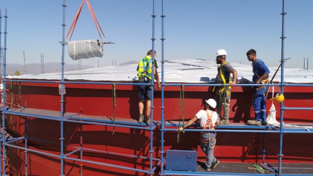 İzmir Tire İlçesinde, Double Membran Kurulumunun İlk Aşamasını Başarıyla Gerçekleştirdik.